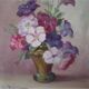 Reyne Marin DE PYERNE (20th century) Still life with bouquet of flowers oil on panel