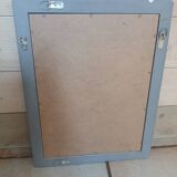 Mirror with a grey wooden frame