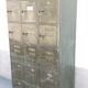 Antique metal cabinet - 18 lockers