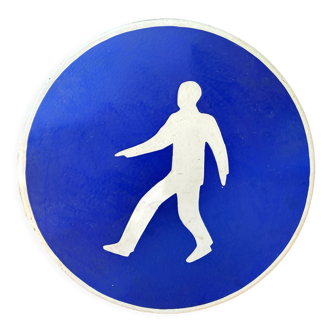 Pedestrian crossing traffic sign original 1980s traffic sign street man cave must