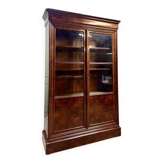 Mahogany Bookcase From Cuba, Restoration Period, 19th Century