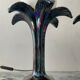 Pair of palm tree lamps in Italian ceramic from the 1970s.