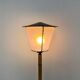 Italian mid-century floor lamp in bamboo & metal, 1950s