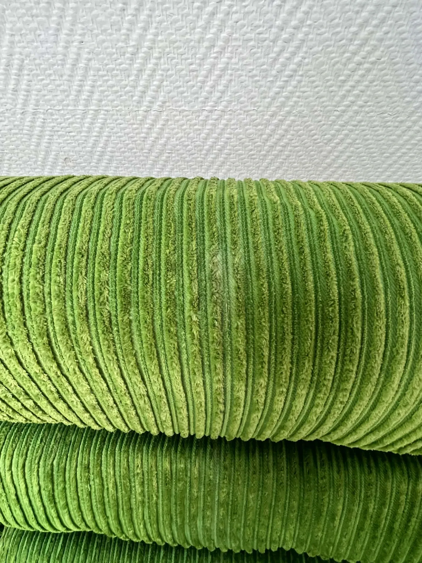 Modular green velvet corner sofa, 1970s