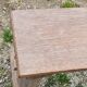 Brutalist antique bench in solid mahogany and solid oak