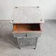 Secessionist furniture in marble and nickel-plated brass