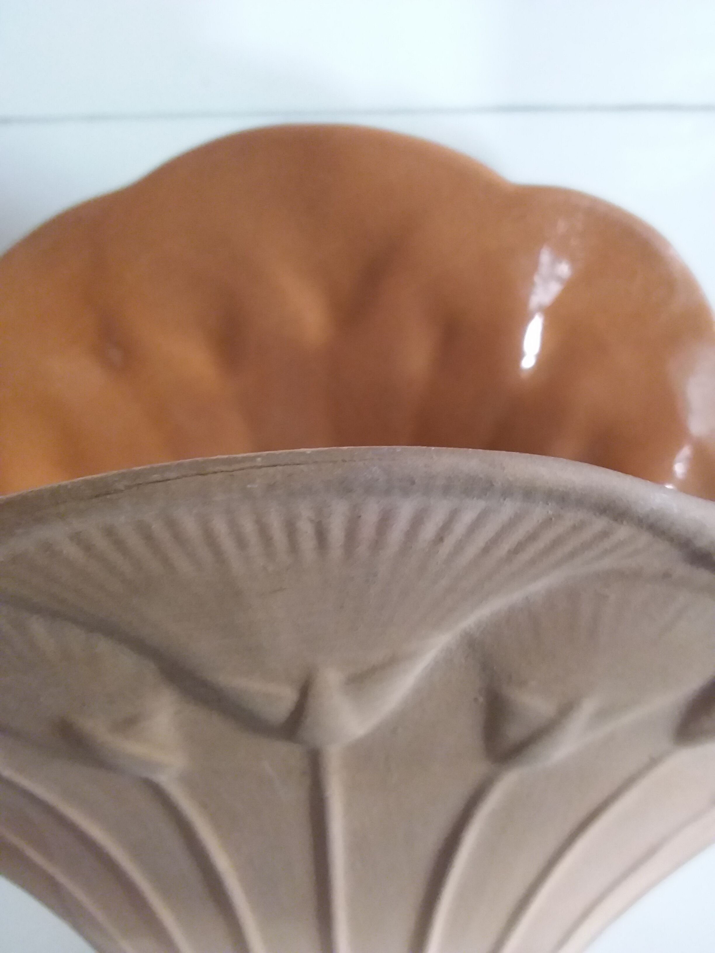 Old vase signed chaumette terracotta art nouveau