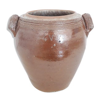 Ancien pot en grès vernissé