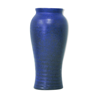 Vintage dark blue ceramic vase