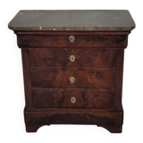 Small mahogany Louis Philippe chest of drawers