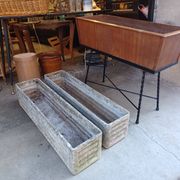 Pair of planters, eternit fiber cement concrete, 50's