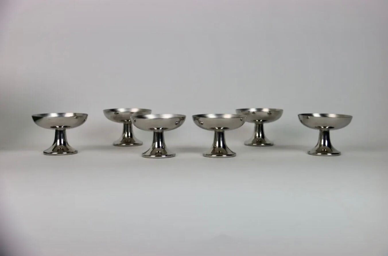 Set of six Carlo Alessi ice cups