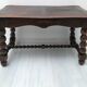Wooden coffee table legs turned vintage