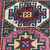 Tapis ancien caucasien kazak couloir 102x274 cm