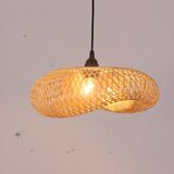 Bamboo Pendant Light, Bamboo Light Fixture, Hanging Lamp