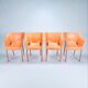 Ensemble de 4 chaises Dr. No par Philippe Starck pour Kartell, années 1990