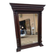 19th-century oak mirror, bevelled