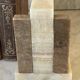 Pair of marble and onyx bookends