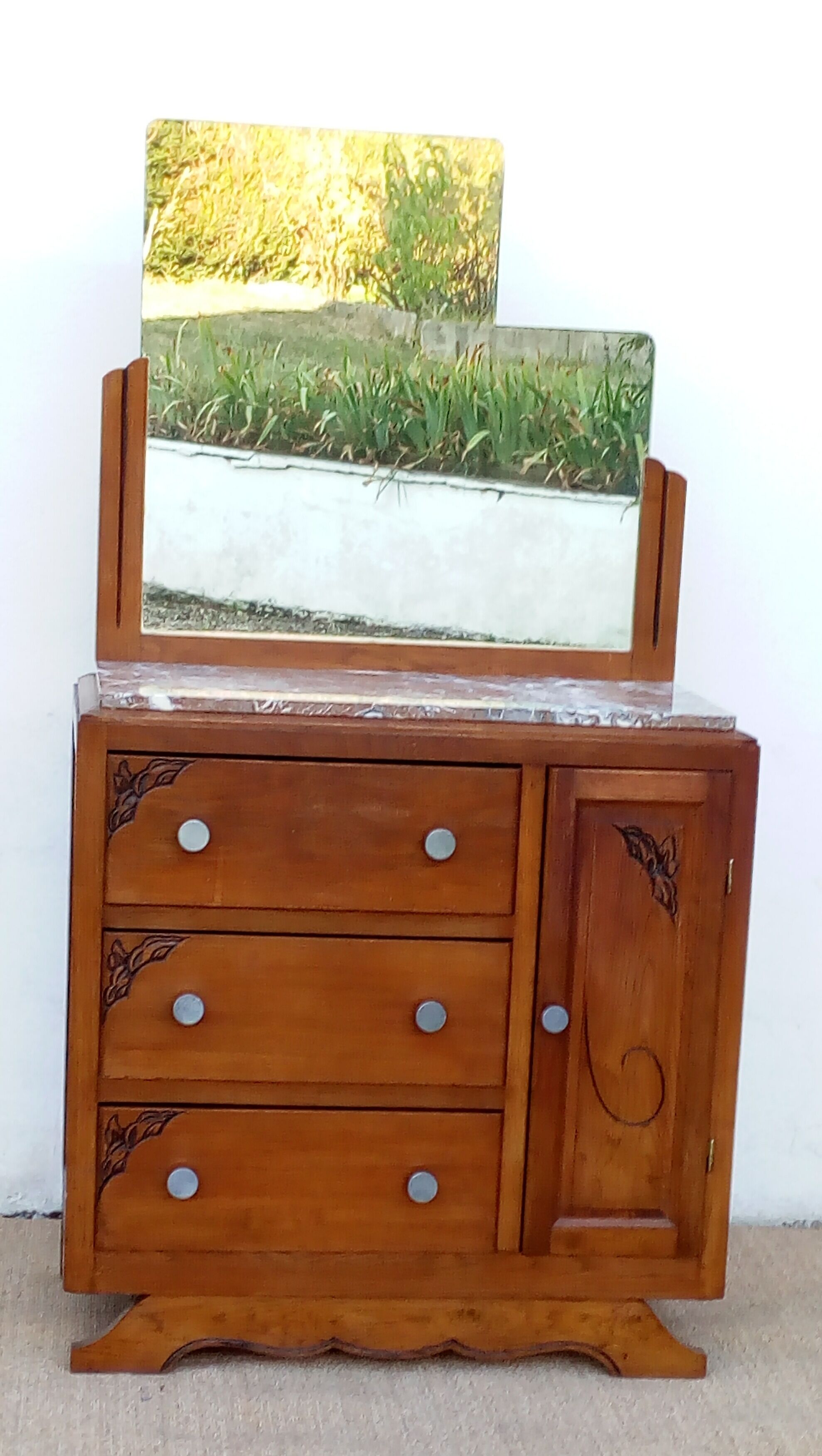 Commode avec miroir