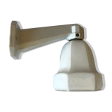 White and opaline porcelain wall lamp