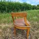 Rosewood and bronze office chair