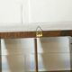 Vintage wooden wall knick knack shelf / shadow box / Gianfranco Frattini