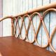 Vintage rattan shelf from the 60s