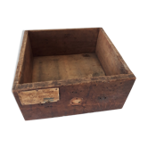 Old wooden workshop drawer