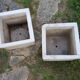 Paire de jardinières cubiques vintage 1960