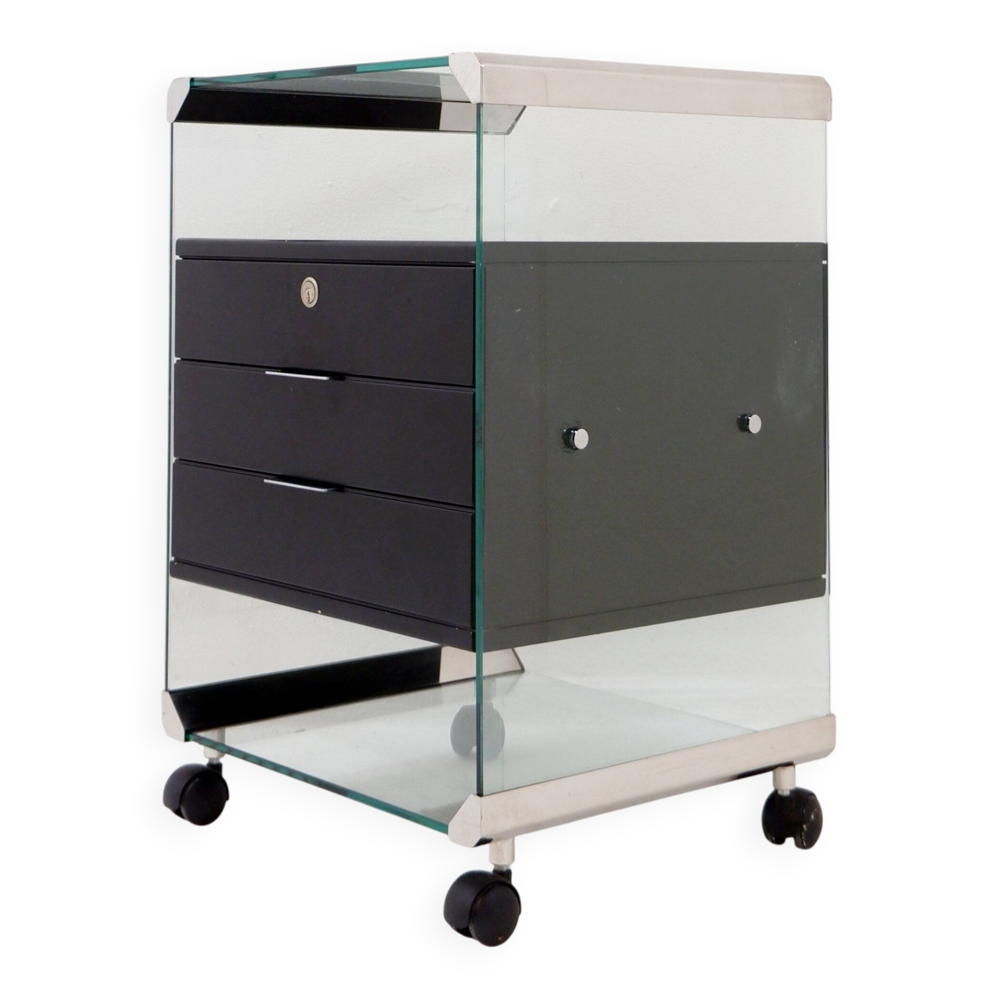 “Movie Cassettiera” rolling box by Pierangelo Gallotti for Gallotti & Radice