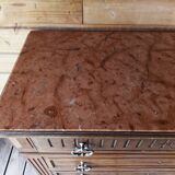 Antique chest of drawers with marble top
