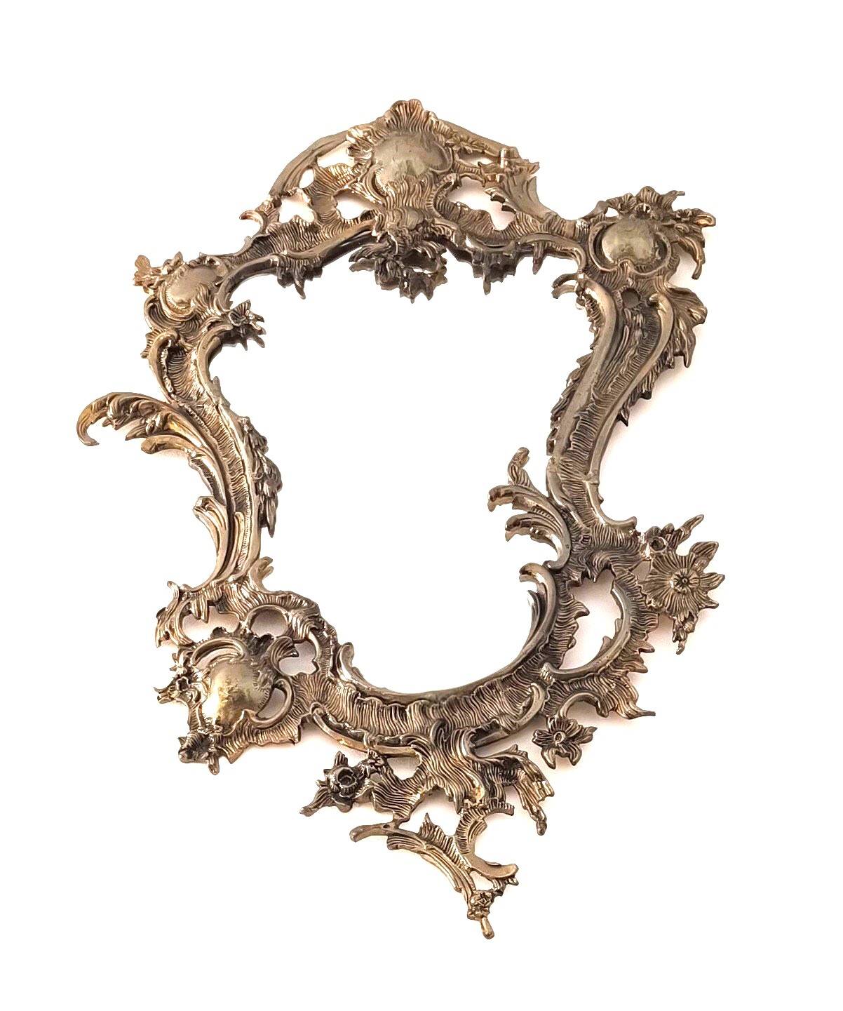 French bronze cornucopia mirror, first half of the 20th century.