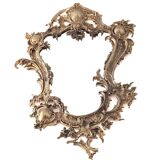 French bronze cornucopia mirror, first half of the 20th century.