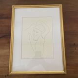 Lithographie d'Henri Matisse "Jeune fille arrangeant ses cheveux" 1934
