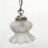 Vintage ceiling lamp with a tulip shaped lampshade, Spain, 1980s