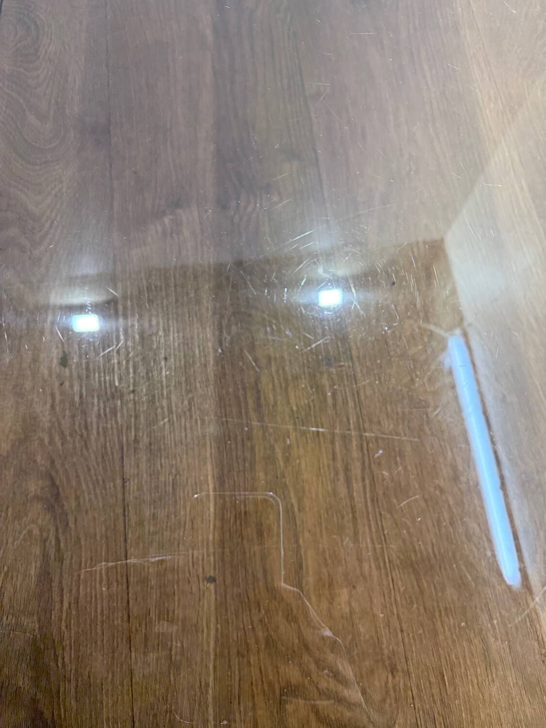 Glass coffee table from the 70s