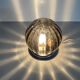 Flush-mounted lamp in chrome and smoked glass by N Leuchten, 1960s, Germany.