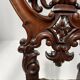 Napoleon III period armchair in carved mahogany, 19th century.
