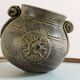 Vase grec en terre cuite, patine bronze