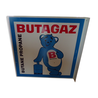 Advertising plate butagaz