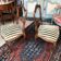 Pair of wooden chairs in Louis XV style Dufin 19th century stamp