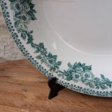 Old hollow round serving dish plate Guadeloupe Saint Amand model