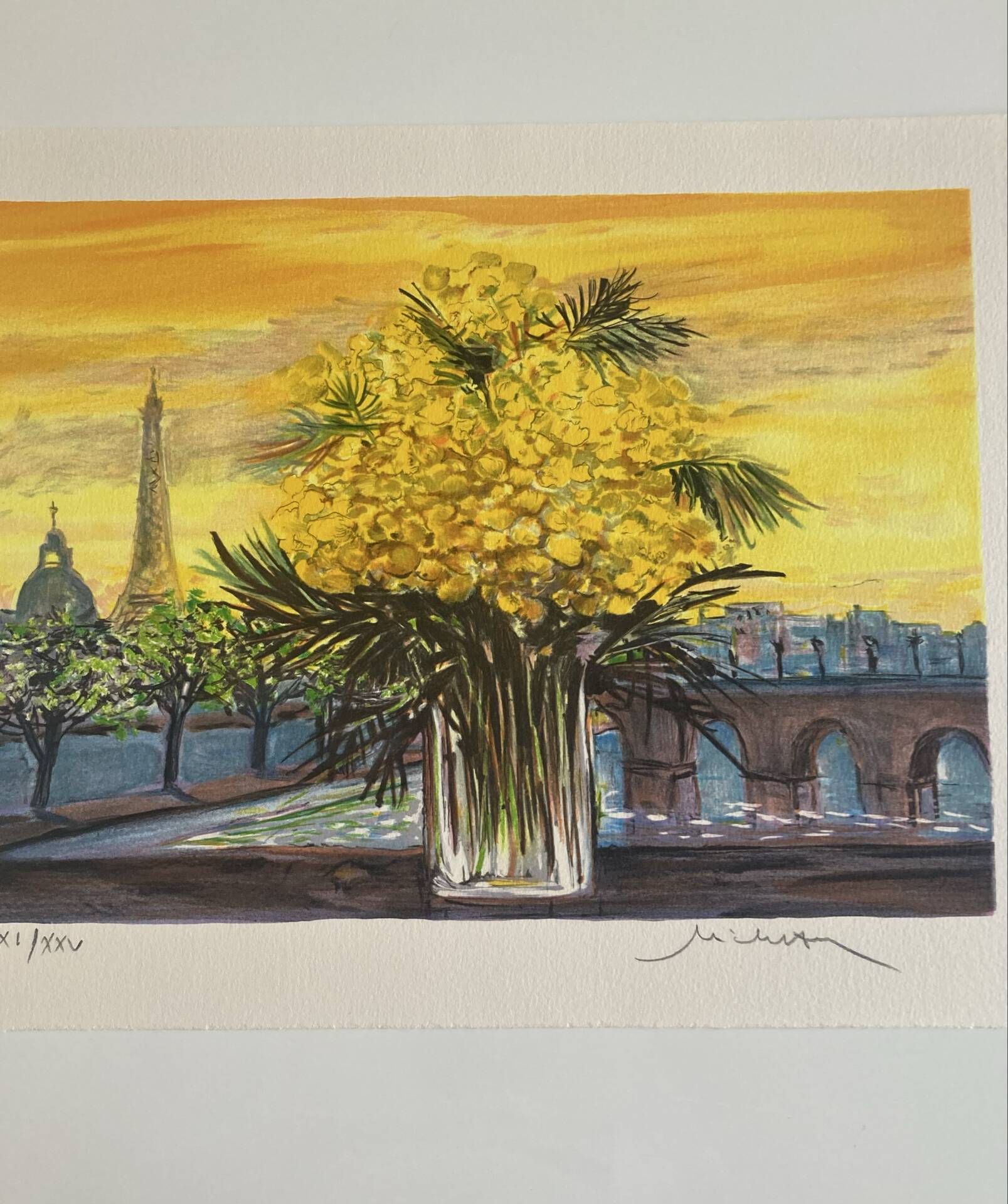 Lithographie originale numérotée et signée au crayon Michel Henry