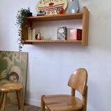 Solid pine wall shelf
