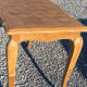 Vintage oak marquetry coffee table, Louis XV style - top motif