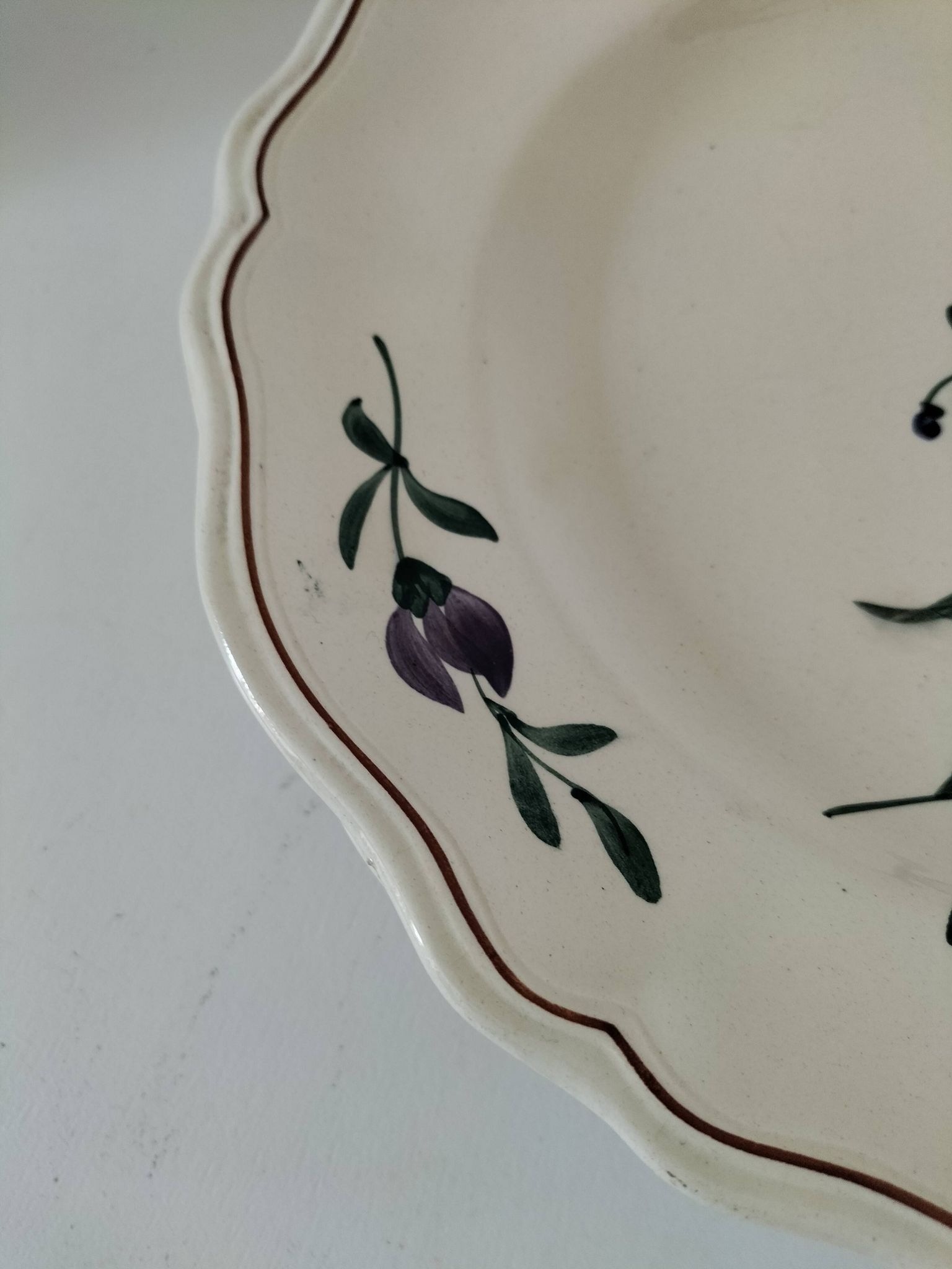 Vintage Longchamp plates – "Tulips" model – 1950s-60s