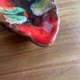 Vallauris empty pocket in ceramic leaf shape