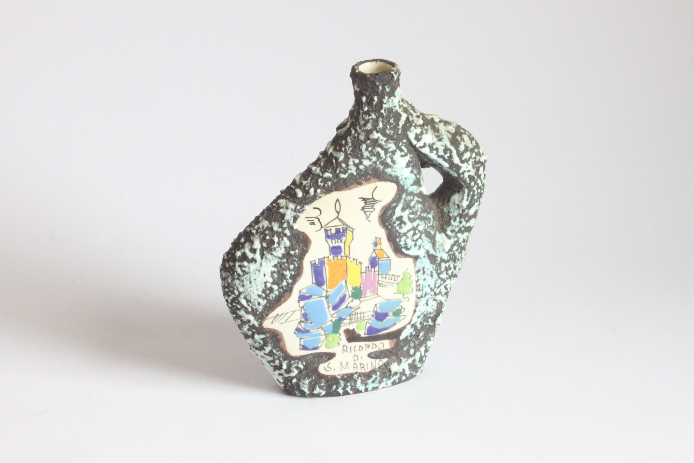 Ricordo Di San Marino Lava Vase By Marmaca 1950S