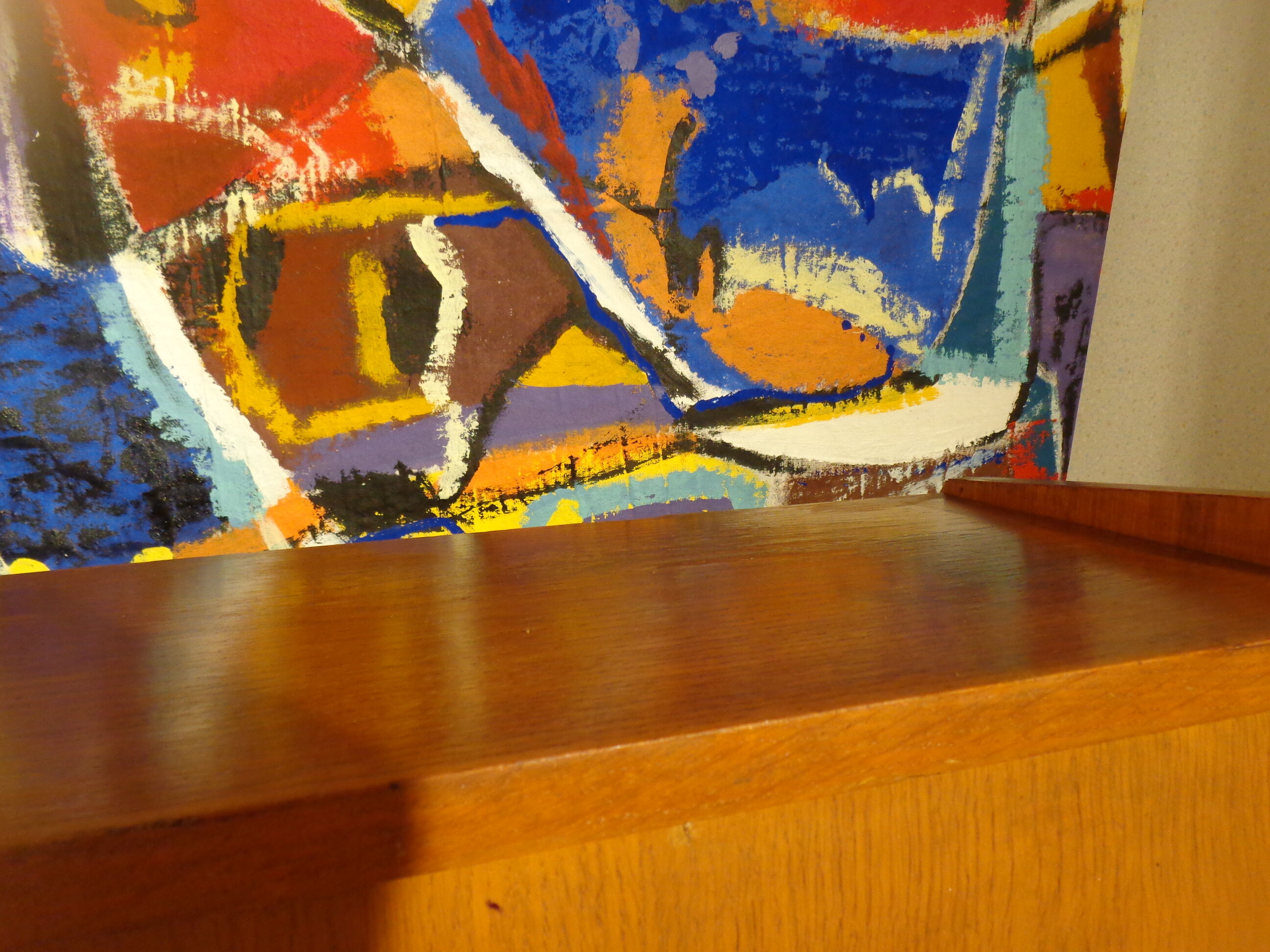 Vintage secretary of the 60s light wood