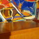 Vintage secretary of the 60s light wood